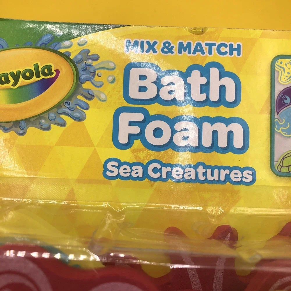 Crayola Bath Foam Sea Creatures Mix and Match Bath Time Fun Kids 36 Pieces Float